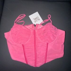 Pink Bustier Top